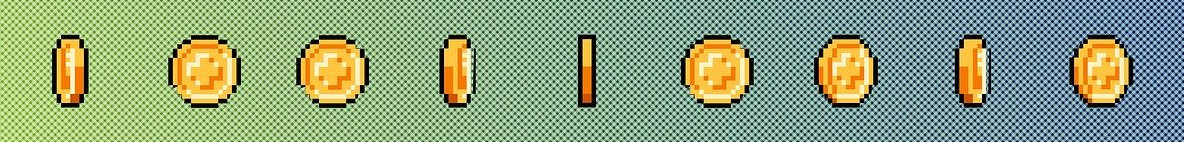 8-bit coin pattern background